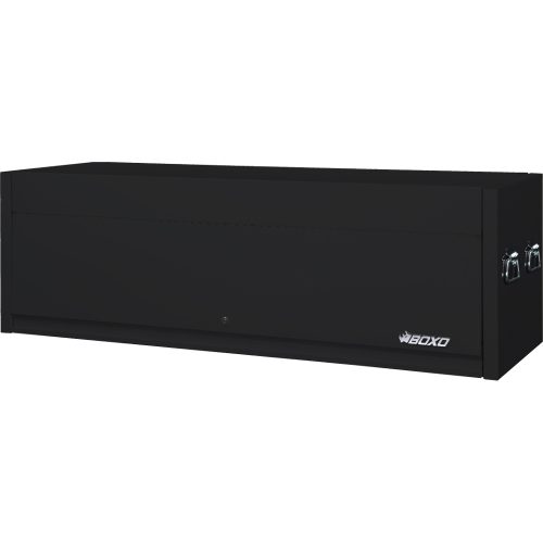Top Box 72" Power Strip Stainless Bottom Shelf Black BOXO TB-UAC720001S-BK