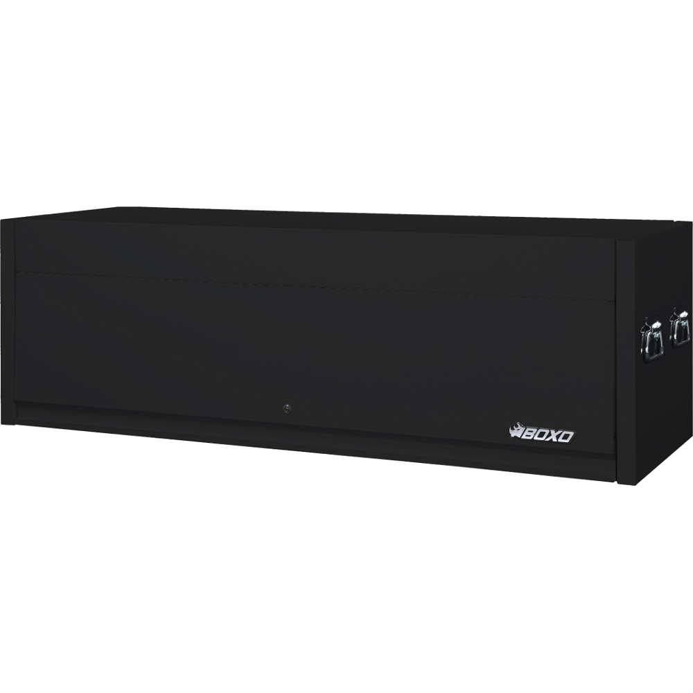 Top Box 72" Power Strip Stainless Bottom Shelf Black BOXO TB-UAC720001S-BK