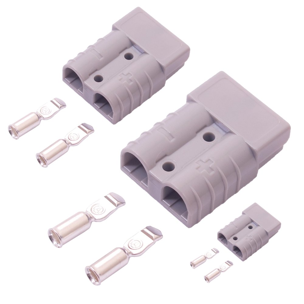 Anderson Type Battery Power Connectors Grey 50A, 175A, 350A with terminals