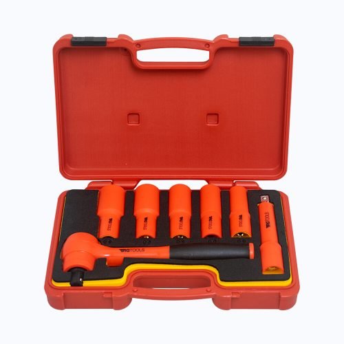 VDE 1/2" Drive Tool Set 7 Pce Ratchet/Extension/Sockets RG Tools RG10120