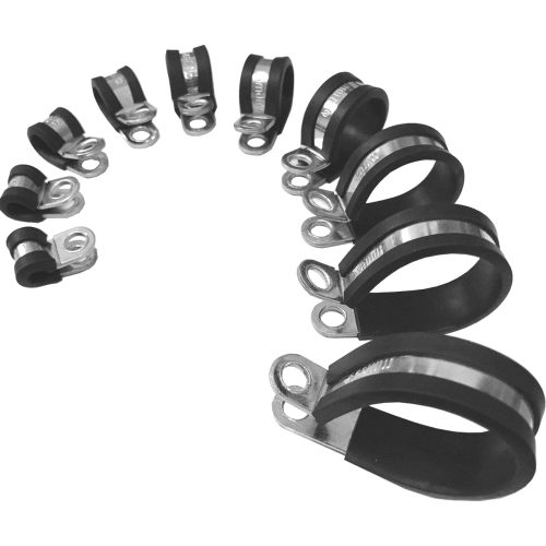 P-Clips Rubber Lined EPDM 5mm to 35mm Various Quantities CRLPC