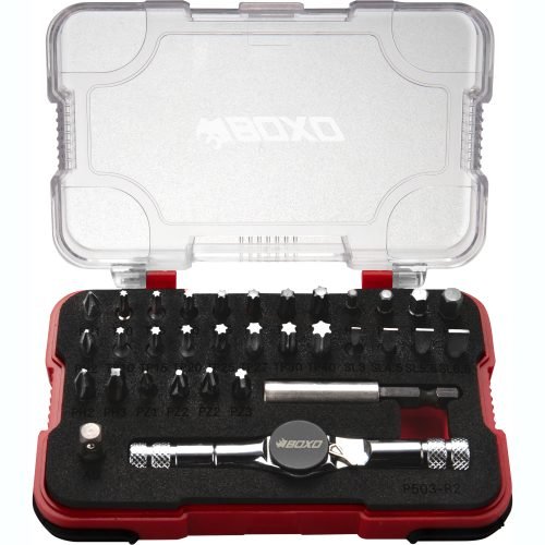 1/4" Drive Bit Socket and Accessories Set 33 Pc BOXO P503-R2