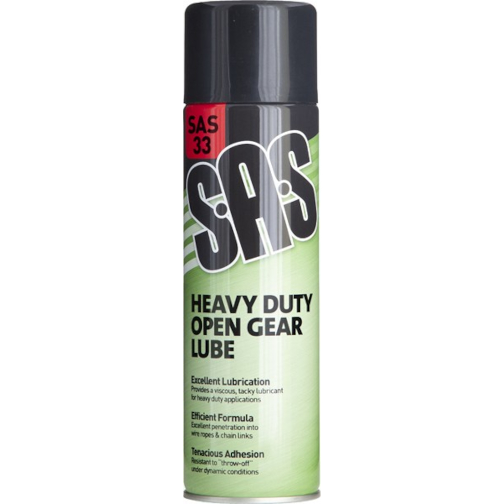 Heavy Duty Open Gear Lube SAS 500ml Aerosol SAS33A
