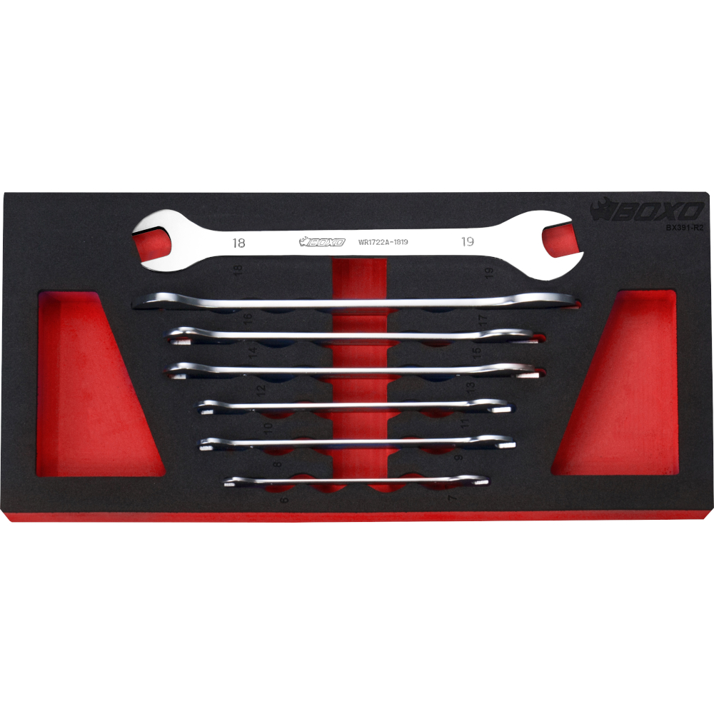 Ultra Thin Double Open-Ended Spanners & Sets BOXO WR1722A - Image 2