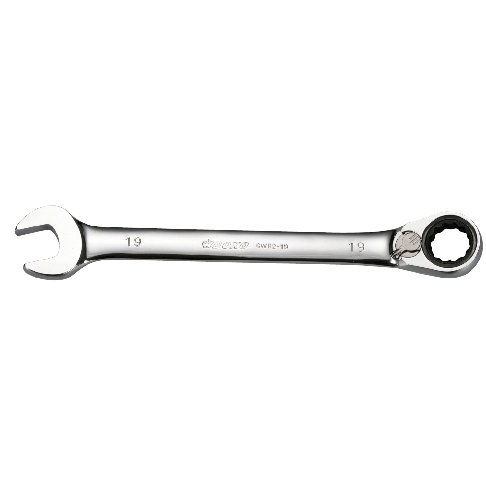 Reversible Ratcheting Spanners 7 - 19mm Individual & Set BOXO GWR2