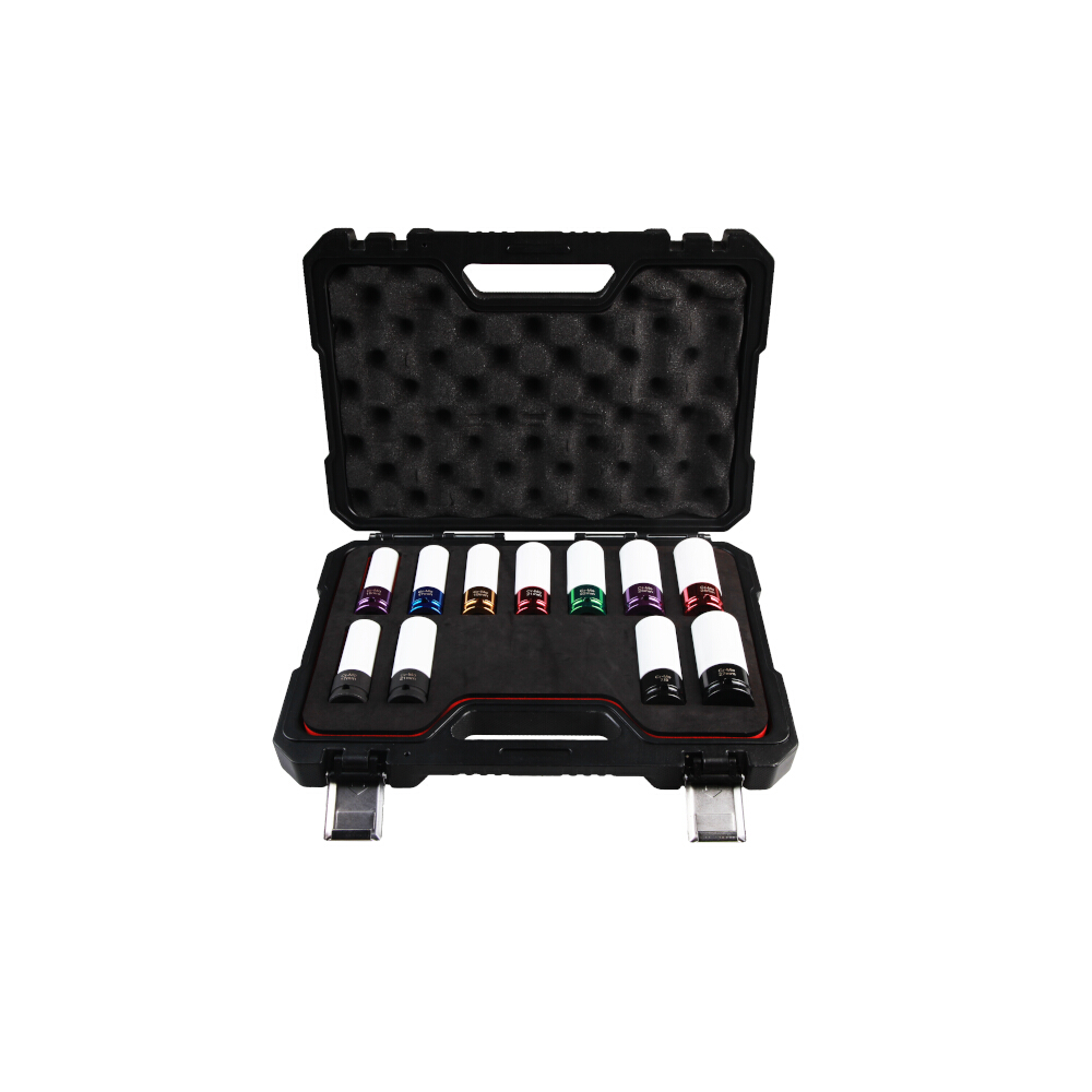 Alloy Wheel Master Socket Set 11 Pc 1/2" Drive Powerhand SIN-130.0030