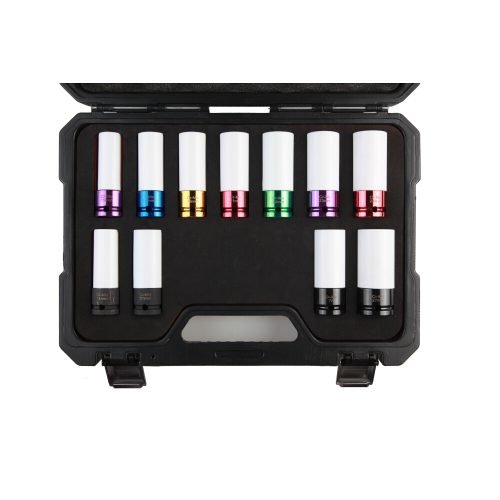 Alloy Wheel Master Socket Set 11 Pc 1/2" Drive Powerhand SIN-130.0030