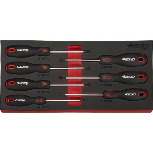Torx Screwdriver Set 7 Pc in EVA foam BOXO BX632-R