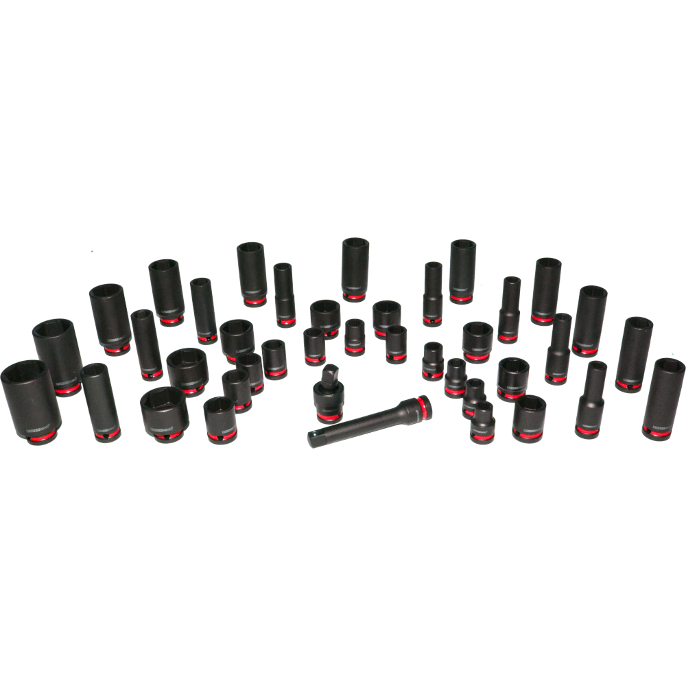 BOXO ⅜"-½" Impact Set Master 81 Pc Short & Deep Sockets, Extensions, ETC BX751-R - Image 7