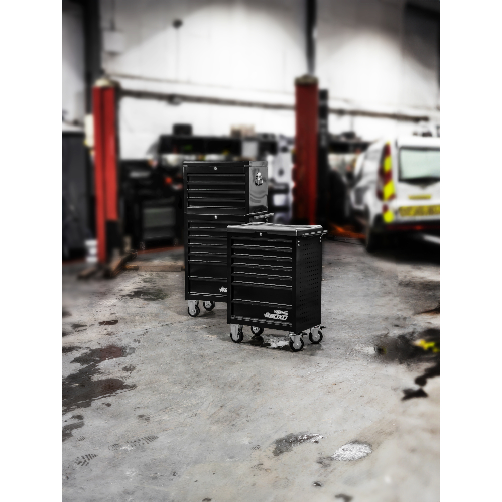 Roll Cab 27" Composite Top Black 7 Drawers BOXO KIT-TB267-BKBK