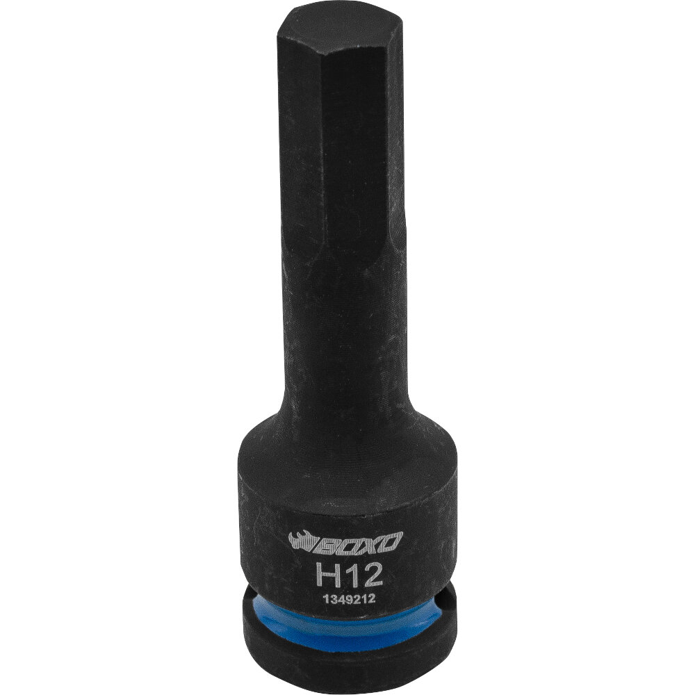 Impact Socket Set BOXO 1/2" Drive Hex Bit 76mm Height 15 Pc Colour Coded BX771-R