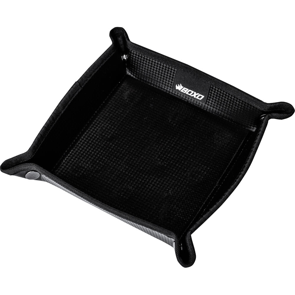 Magnetic Mat Folding Carbon-Effect Dual use Tray/Mat 248 x 248mm Powerhand MTM01