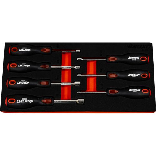 Imperial Nut Drive Handle Set 7 Pc SAE 3/16” – 1/2” BOXO BX519-R2 – Free Postage