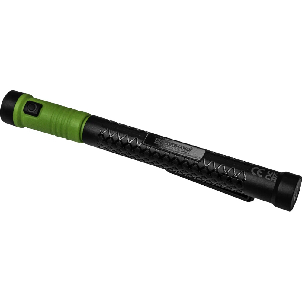 Rechargeable Pen Light with Magnetic PickUp Green Compact Powerhand SIN-100.1012