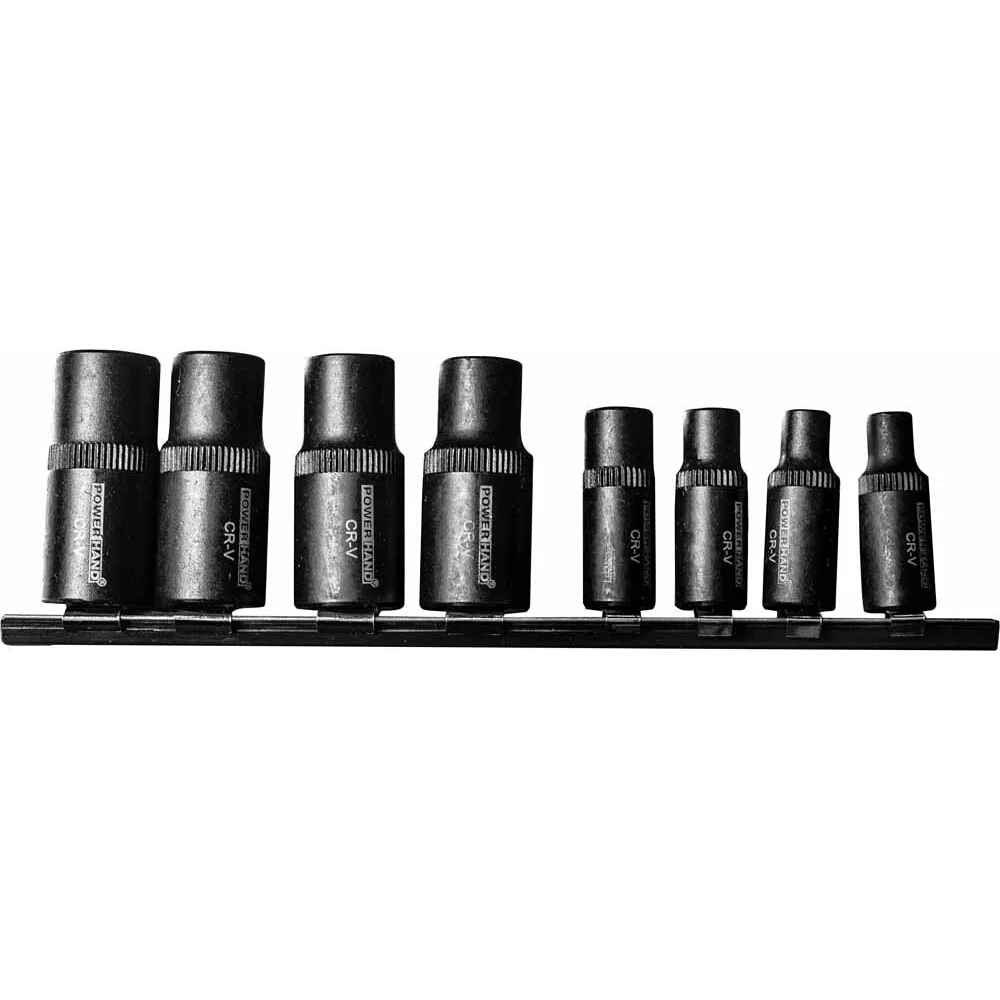 Tap Drive Socket Set 8 Piece 4 x ¼” Dr and 4 x 3/8” Dr -  Powerhand SIN-450.0500