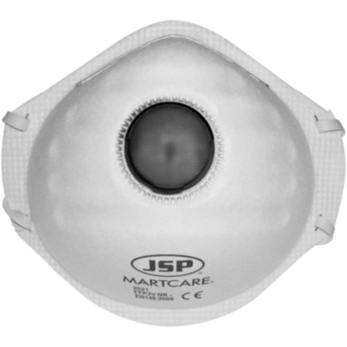 Dust Mask Moulded Disposable FFP2 with Valve Pk of 10 Approved to EN149:2009 JSP