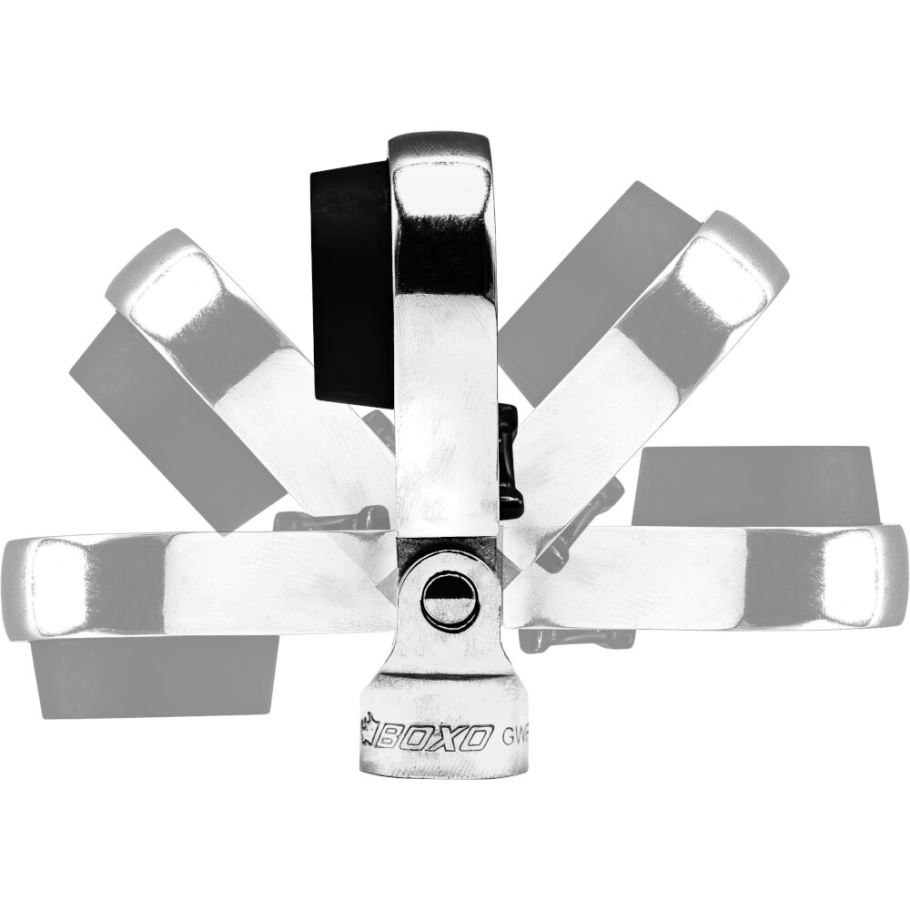 Ratcheting Wrench Set Flex-Head Reversible Deep Box 3/8" Drive 8Pc BOXO BX862-R2 - Image 3