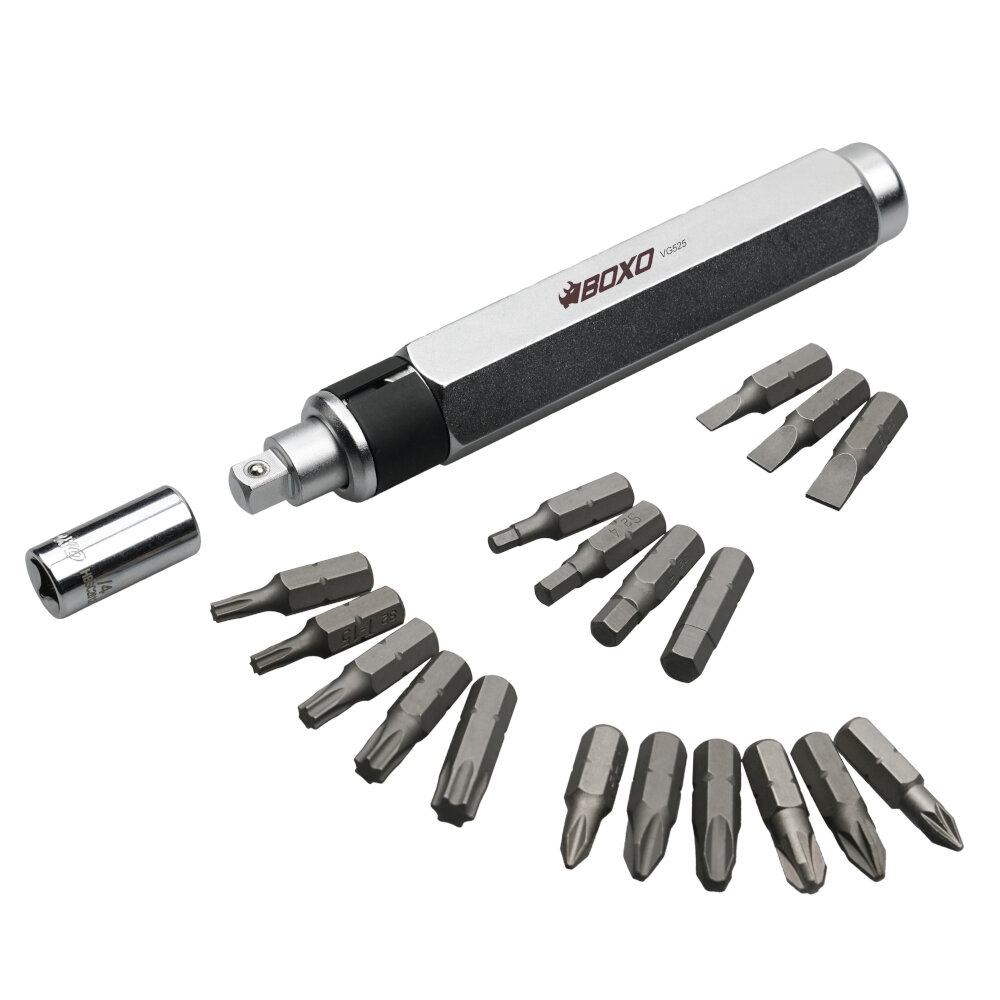 Impact Driver 1/4" Drive with Bits 20 Pc Kit in BMC For Heavy Duty Use BOXO P510 - Image 4