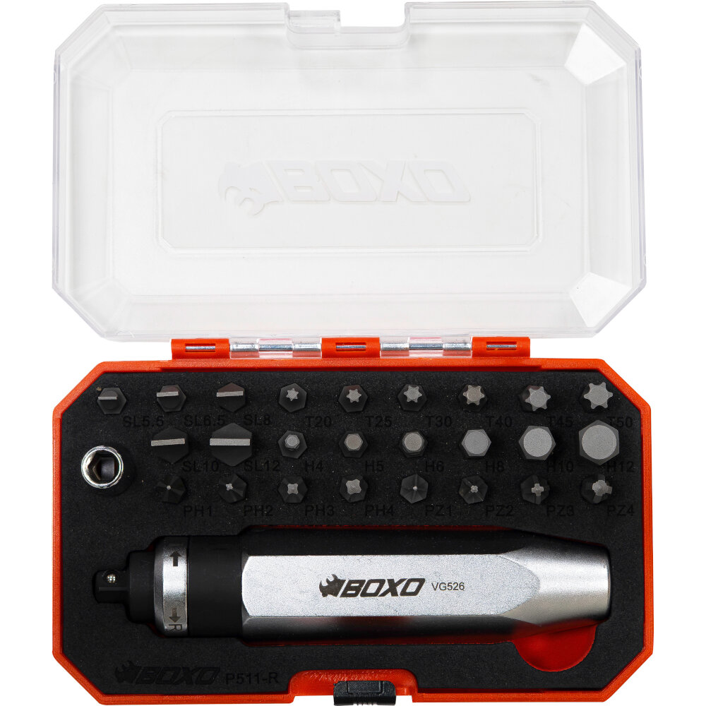 Impact Driver 3/8" Drive with Bits 27 Pc Kit in BMC For Heavy Duty Use BOXO P511 - Image 2