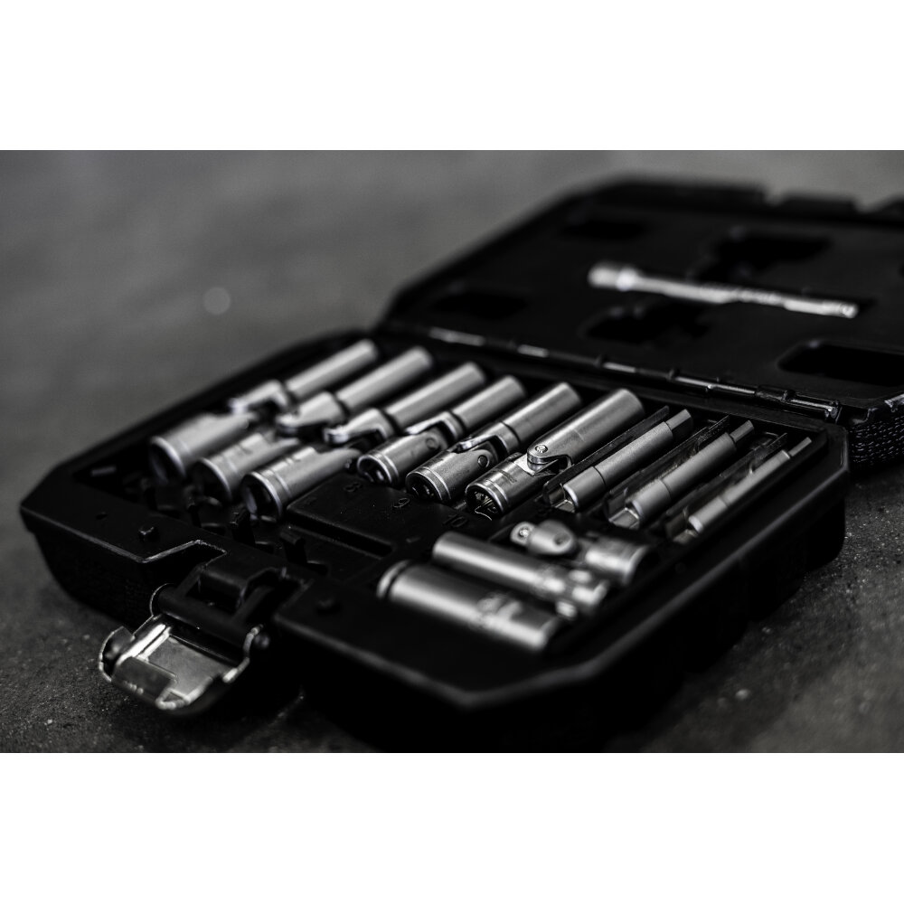 Glow Plug Socket Set 18 Piece Removal of Normal/PSG Plugs Powerhand SIN-900.0632 - Image 2