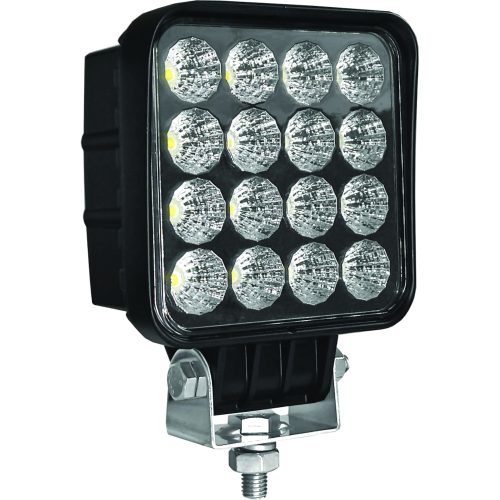 LED x 16 4" Square High Power Work Lamp 3200 Lumens/48 Watt Aluminium - WEO EBW5