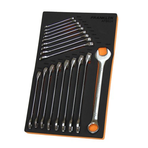 Combination Spanner Set 6-24mm 18 Pieces 12 Point Surface Drive -Franklin AFB624