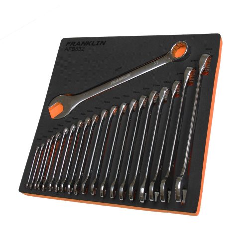 Combination Spanner Set 6-32mm 21 Pieces 12 Point Surface Drive -Franklin AFB632