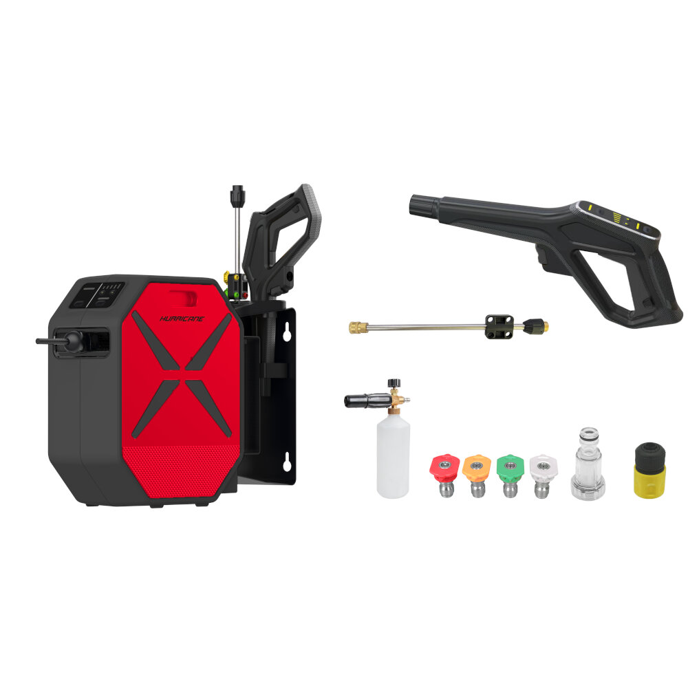 Pressure Washer Wall Mounted 150 Bar 2 Year Warranty 30m Hose Hurricane W10-0003 - Image 2