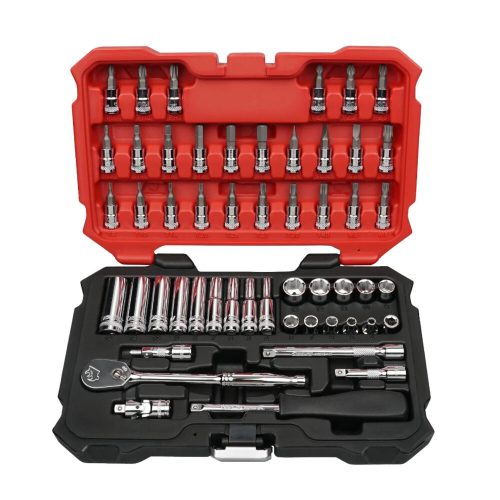 Socket Set 1/4" Dr Master Set 52 Pc Sockets-Deep/Standard/Bit & More BOXO BXB023