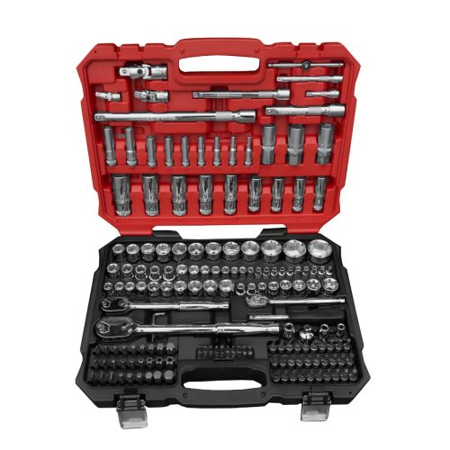 Socket Set 1/4",3/8" & 1/2" Dr 171 Pieces 6 Point Comprehensive Set -BOXO BXB024