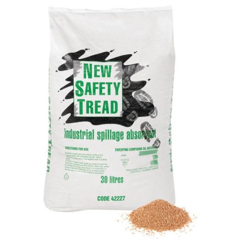 New Safety Tread Absorbent Granules 30Litres For Use on Strong Chemicals - VC691