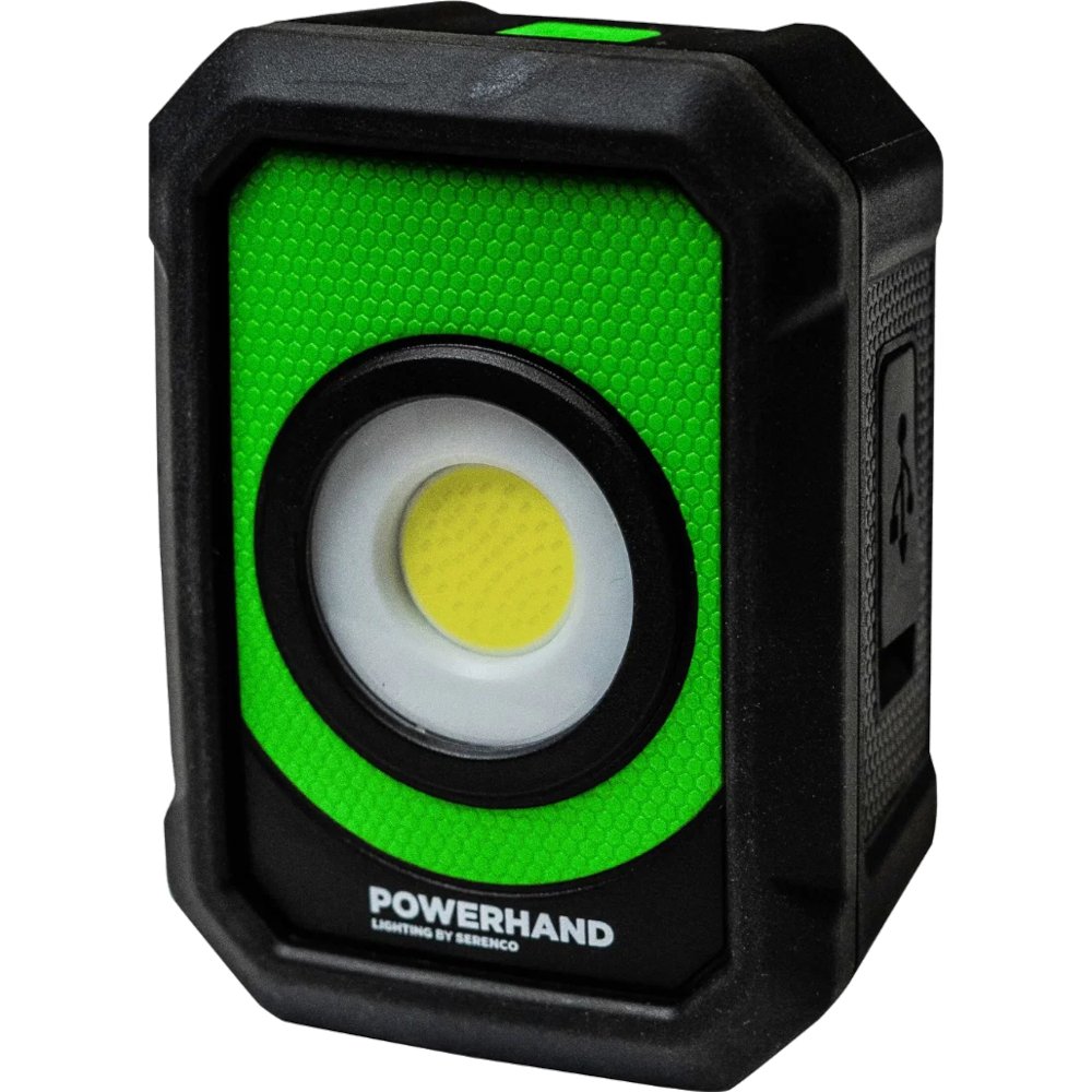 3 Modular Work Light System Single Green Floodlight Powerhand SIN-100.3190-G