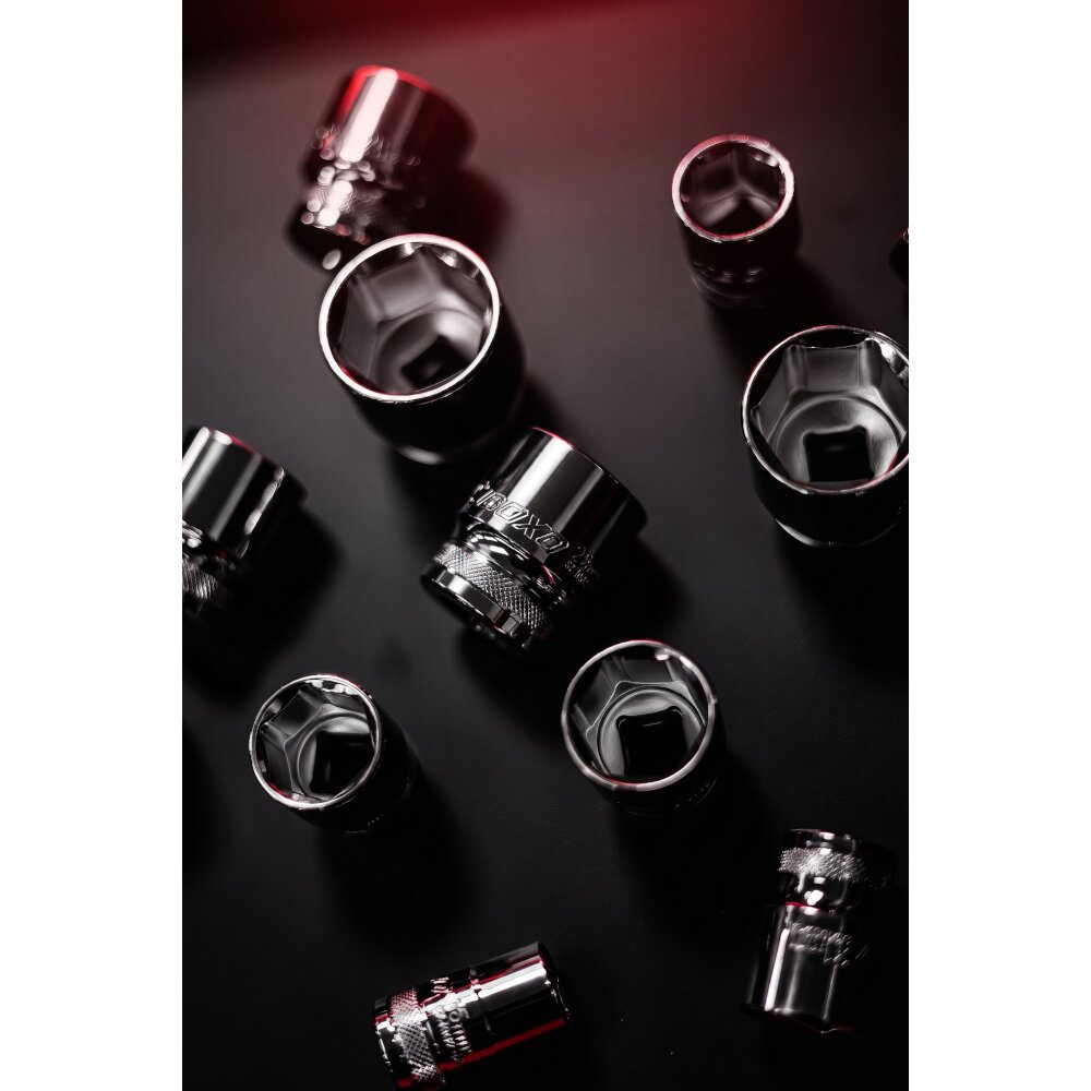 Shallow Socket Set 1/2" Drive 6 Point 10-32mm 50mm - Height in EVA Foam BX877-R2 - Image 6